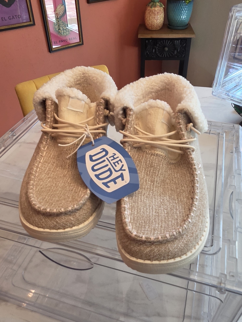 HEYDUDE Wendy Fold Brushed Cozy slip-ons